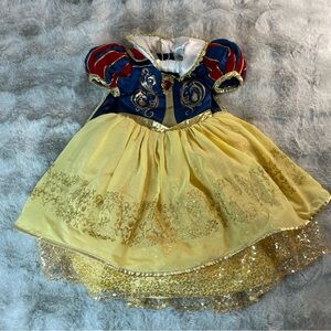 Disney Store Deluxe Snow White Designer Costume Girls Dress Up Halloween Size 4